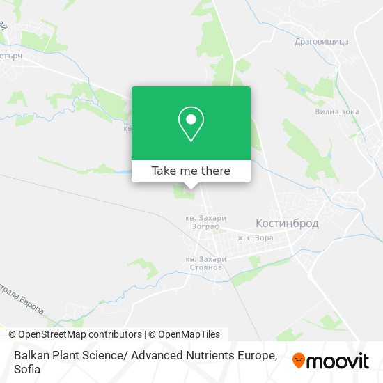 Balkan Plant Science/ Advanced Nutrients Europe map
