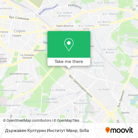 Карта Държавен Културен Институт Мвнр