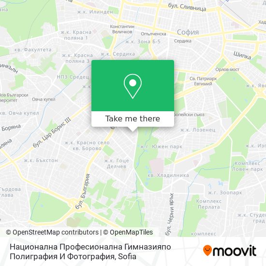 Национална Професионална Гимназияпо Полиграфия И Фотография map