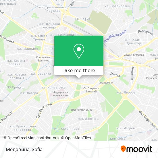 Медовина map