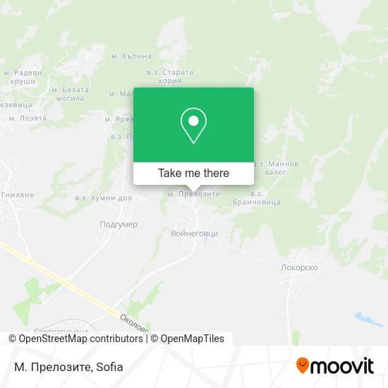 Карта М. Прелозите