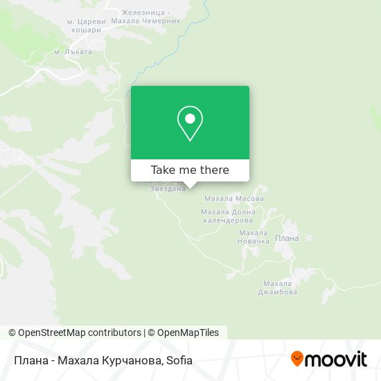 Плана - Махала Курчанова map