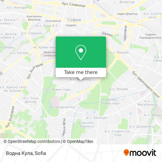 Водна Кула map