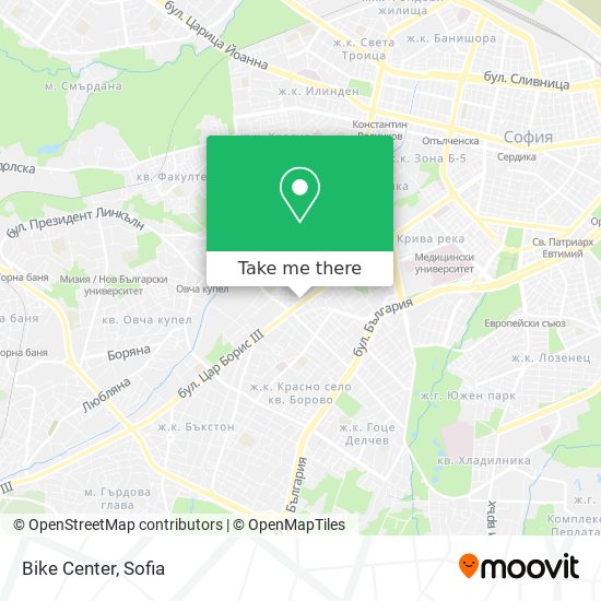 Bike Center map