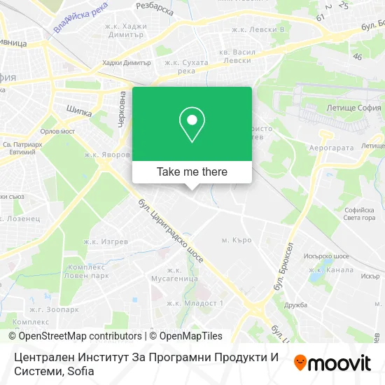 Централен Институт За Програмни Продукти И Системи map