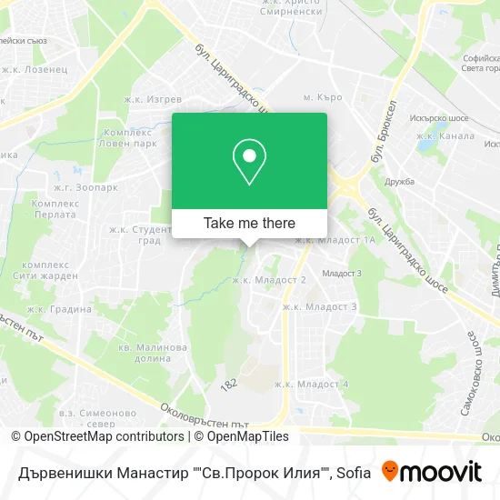 Карта Дървенишки Манастир ""Св.Пророк Илия""