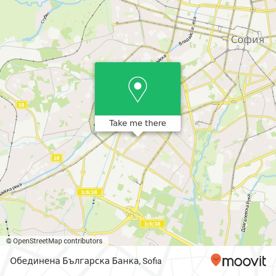 Обединена Българска Банка map