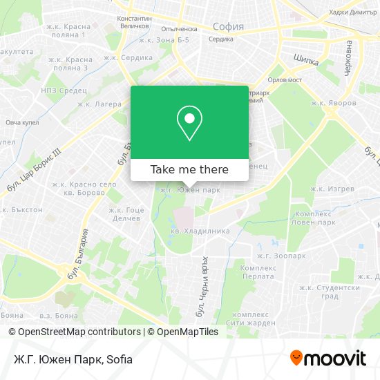 Ж.Г. Южен Парк map