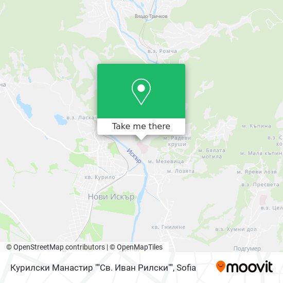 Курилски Манастир ""Св. Иван Рилски"" map