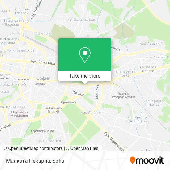Карта Малката Пекарна