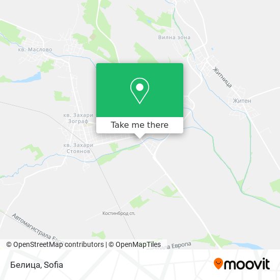 Белица map