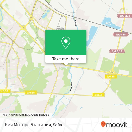 Кия Моторс България map