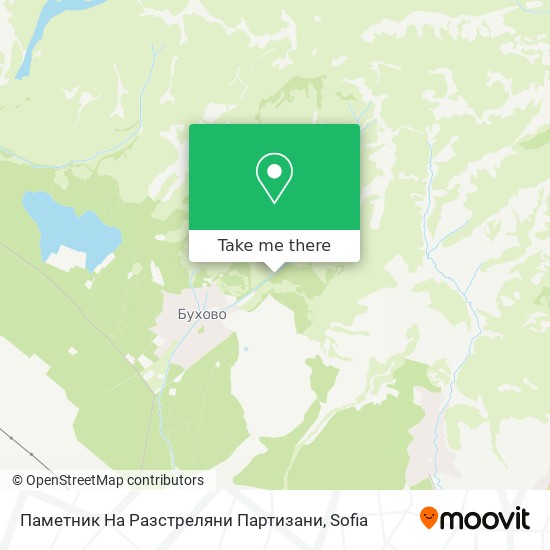 Карта Паметник На Разстреляни Партизани