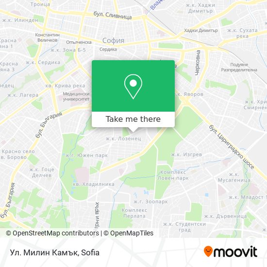 Ул. Милин Камък map