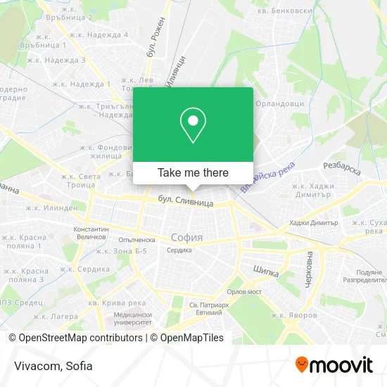Карта Vivacom