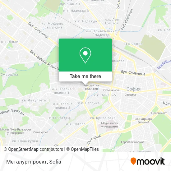 Карта Металургпроект