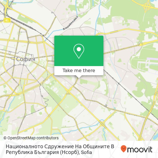 Националното Сдружение На Общините В Република България (Нсорб) map