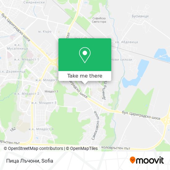 Пица Лъчони map