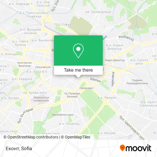 Карта Еконт