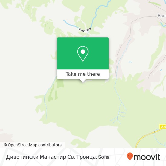 Дивотински Манастир Св. Троица map