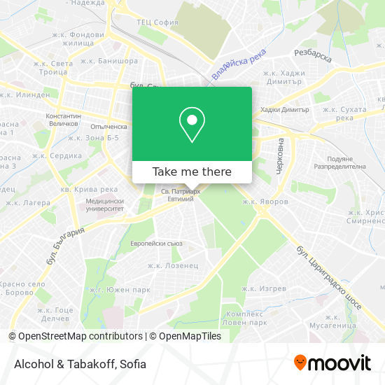 Alcohol & Tabakoff map