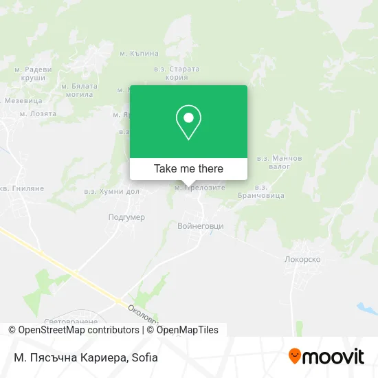 Карта М. Пясъчна Кариера
