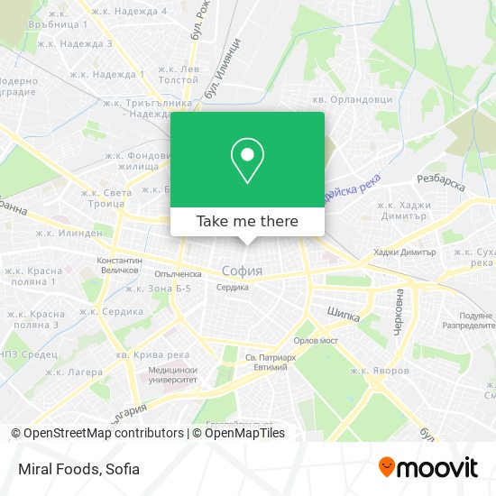 Miral Foods map