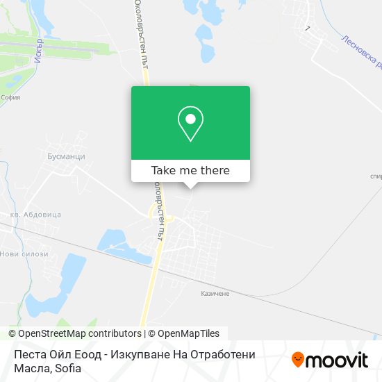 Карта Песта Ойл Еоод - Изкупване На Отработени Масла