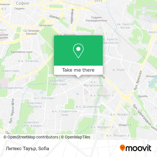 Карта Литекс Тауър