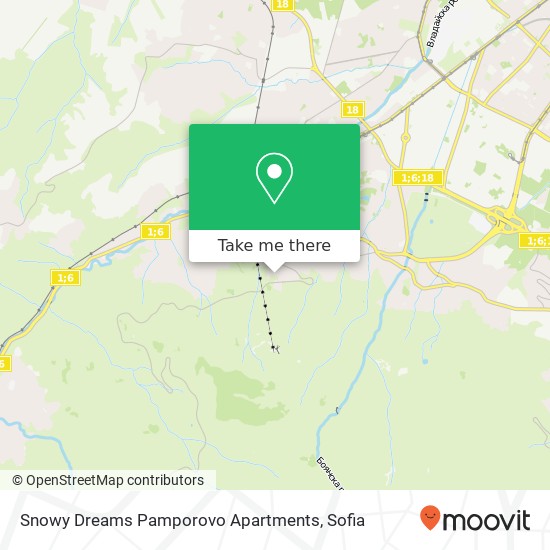 Snowy Dreams Pamporovo Apartments map