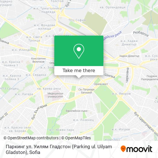 Карта Паркинг ул. Уилям Гладстон (Parking ul. Uilyam Gladston)