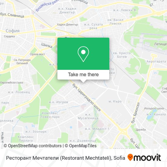 Ресторант Мечтатели (Restorant Mechtateli) map