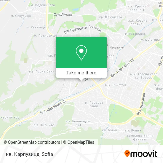 Карта кв. Карпузица