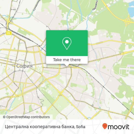 Централна кооперативна банка map