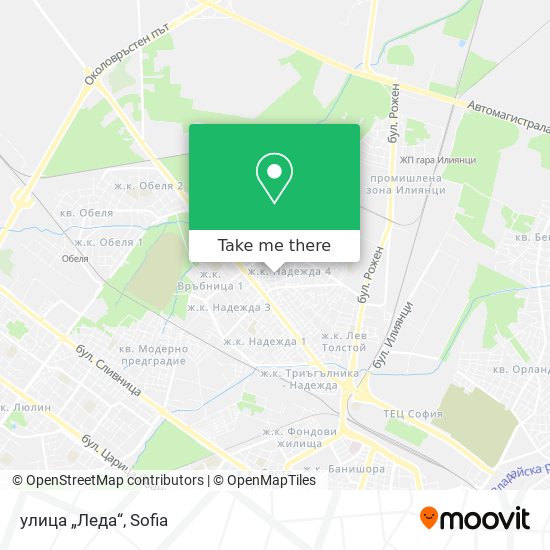 улица „Леда“ map