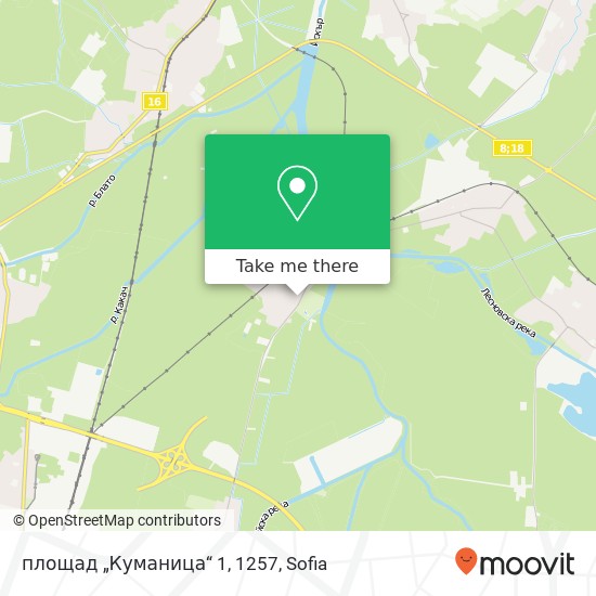 площад „Куманица“ 1, 1257 map