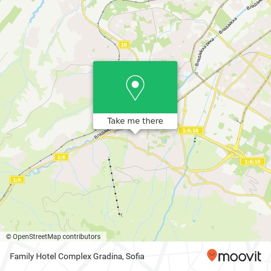 Family Hotel Complex Gradina map