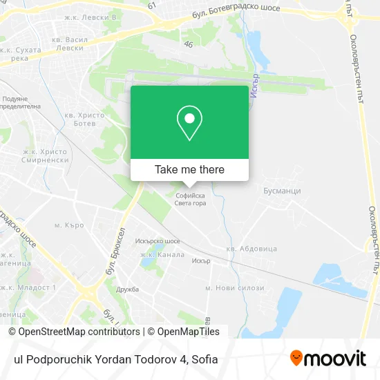 Карта ul Podporuchik Yordan Todorov 4