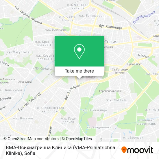 Карта ВМА-Психиатрична Клиника (VMA-Psihiatrichna Klinika)