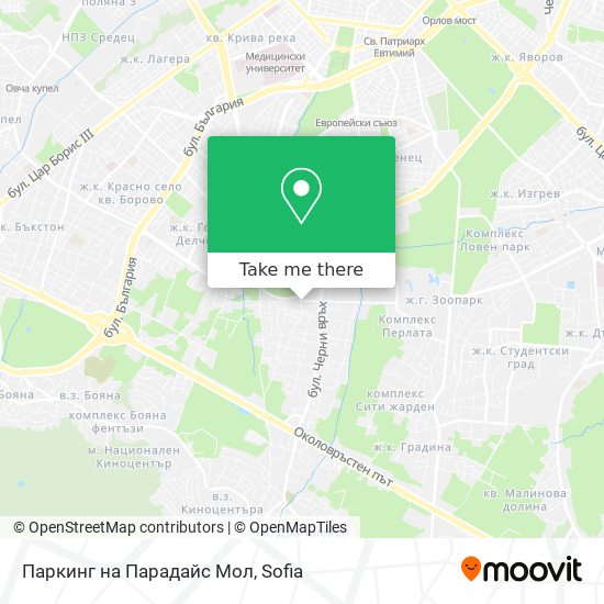 Паркинг на Парадайс Мол map