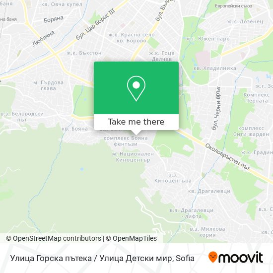 Улица Горска пътека / Улица Детски мир map