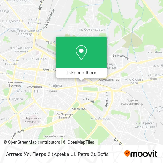 Карта Аптека Ул. Петра 2 (Apteka Ul. Petra 2)