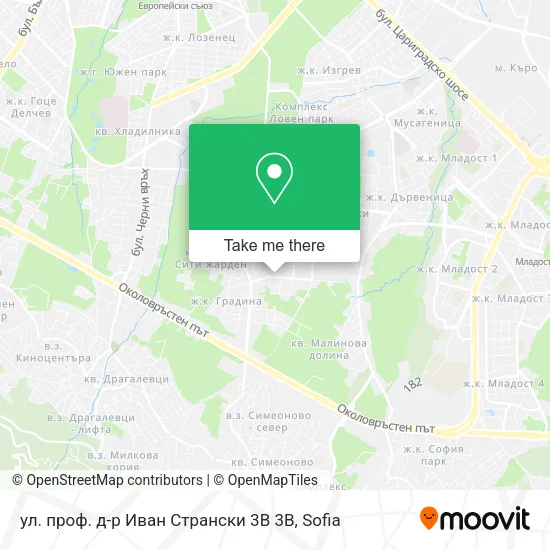 Карта ул. проф. д-р Иван Странски 3В 3B