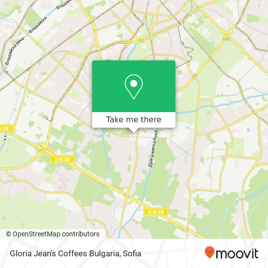 Gloria Jean's Coffees Bulgaria map