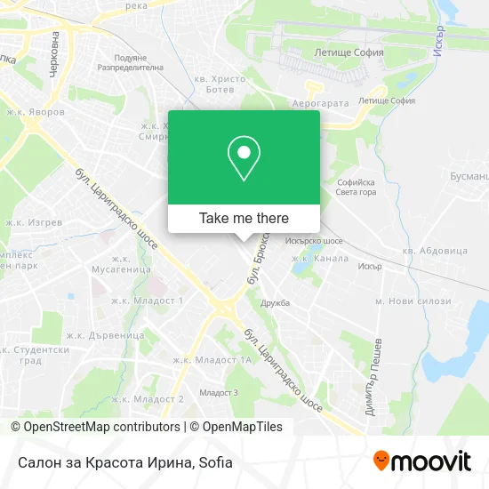 Карта Салон за Красота Ирина