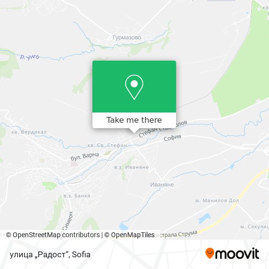 улица „Радост“ map