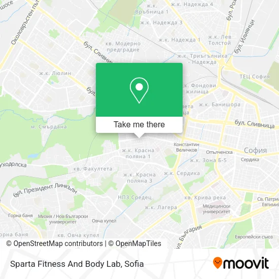 Карта Sparta Fitness And Body Lab