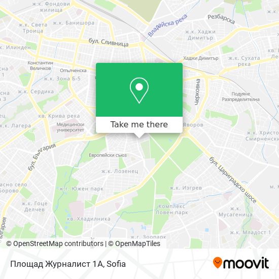 Площад Журналист 1А map