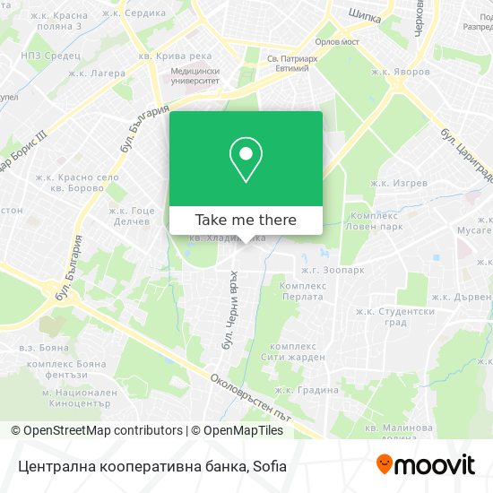 Централна кооперативна банка map