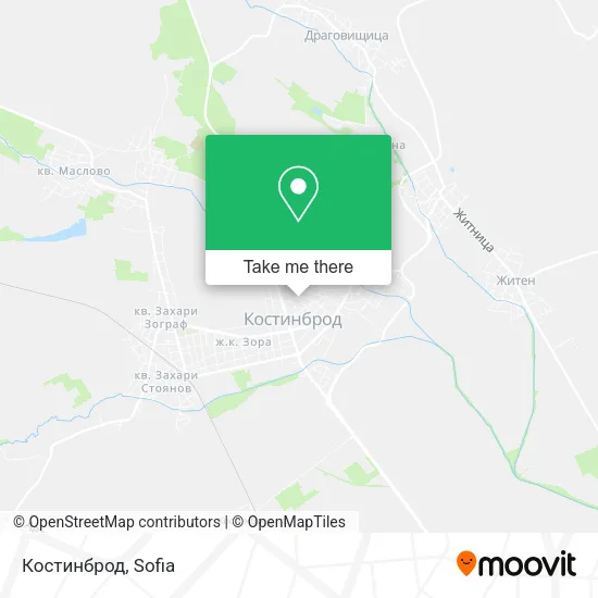 Карта Костинброд